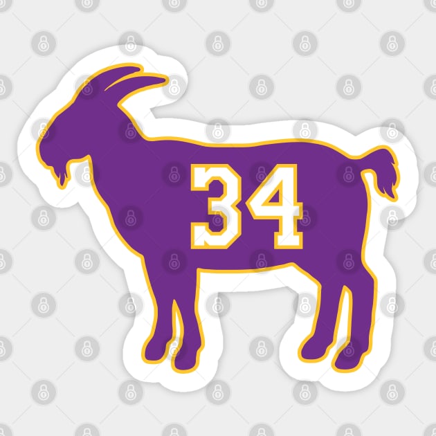 Shaquille O'Neal Los Angeles Goat Qiangy Sticker by qiangdade